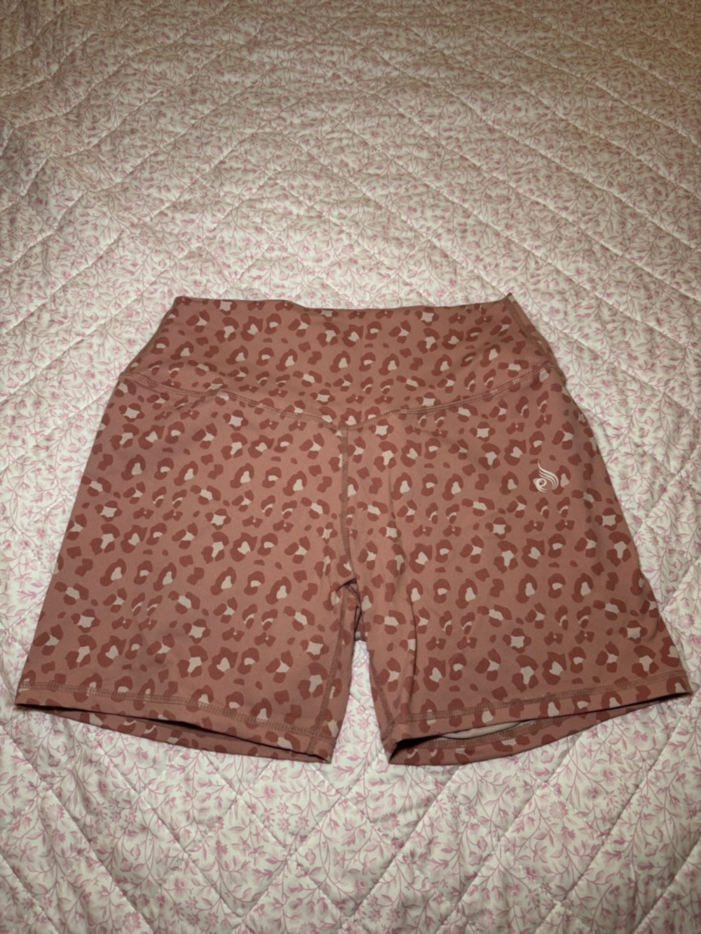Ryderwear Mauve Leopard Print Bike Shorts